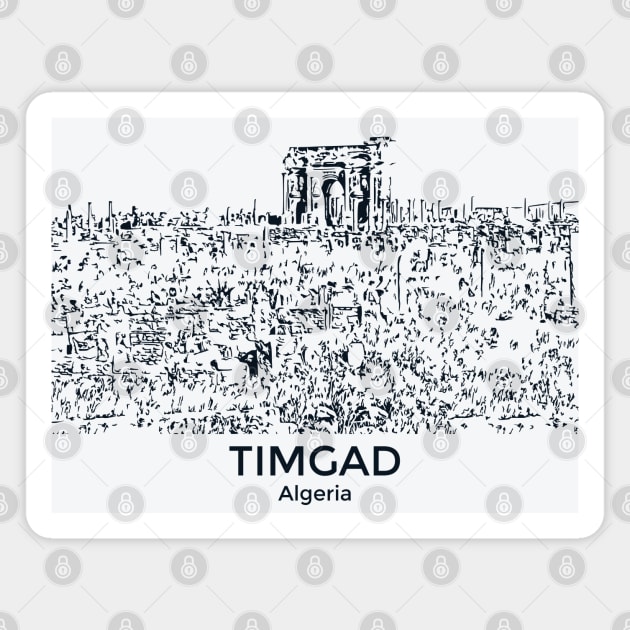 Timgad - Algeria Magnet by Lakeric